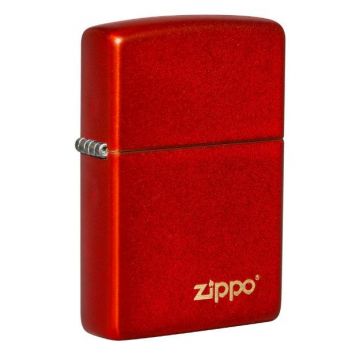 Zippo Classic Metallic Red Zippo Logo Lighter 49475ZL